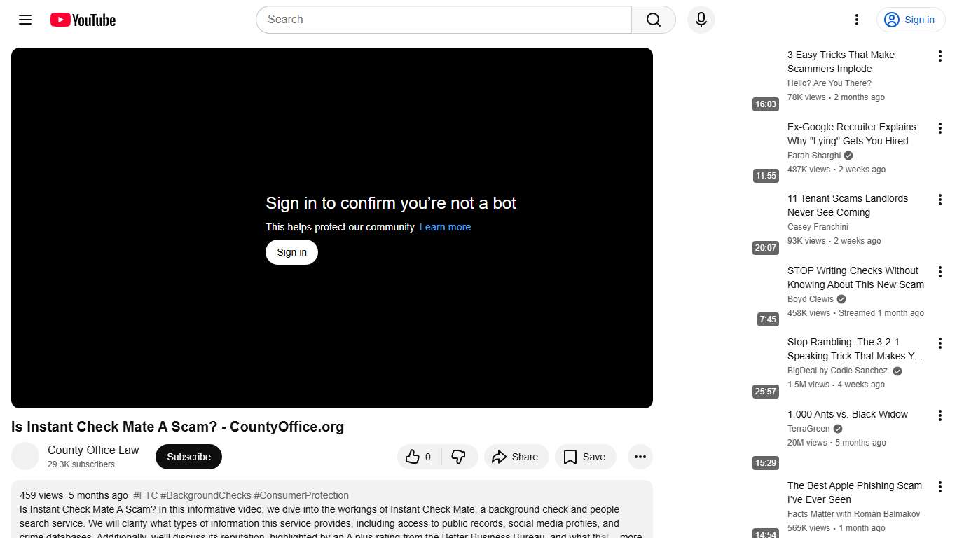 Is Instant Check Mate A Scam? - CountyOffice.org - YouTube