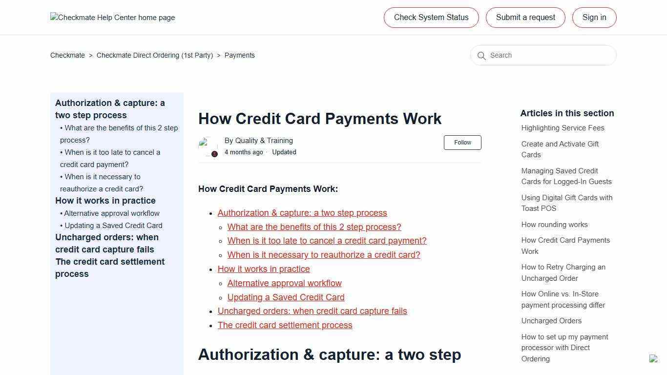 How Credit Card Payments Work – Checkmate